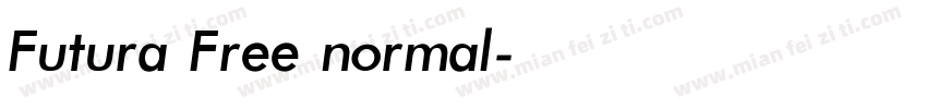 Futura Free normal字体转换
